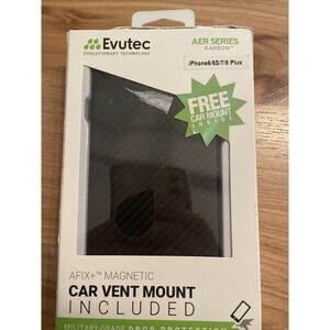 Evutec 813158023940 Karbon Case With Vent Mount for iPhone 8 Plus/7 Plus/6s Plus